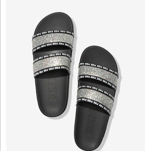 Pink Double Strap Sport Slides- Brand new